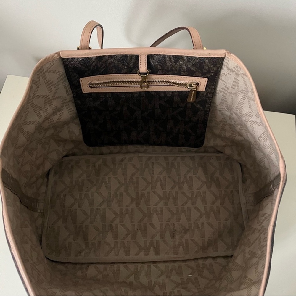 Michael Kors Brown Monogram Tote - Picture 3 of 7